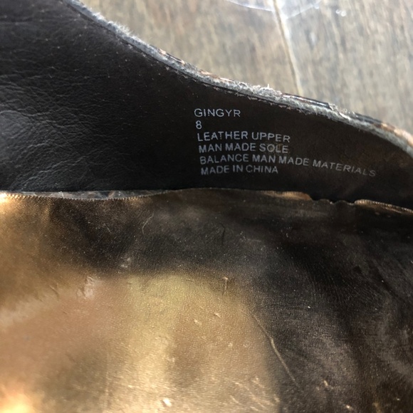 Gorgeous Snake Skin Sexy Open Toe Leather Pumps - Picture 6 of 8